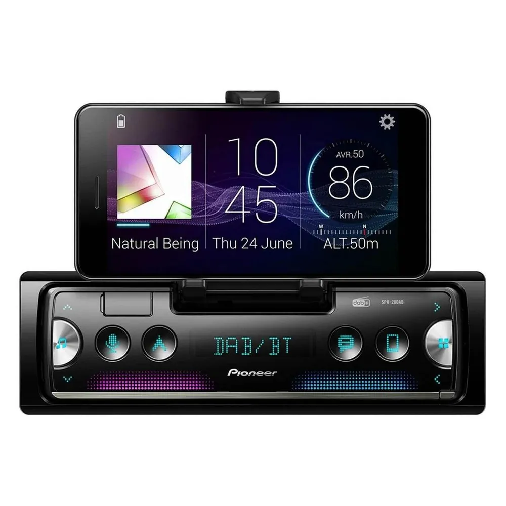 Autoradio Pioneer SPH-20DAB 1 DIN 200 W Bluetooth DAB Schwarz