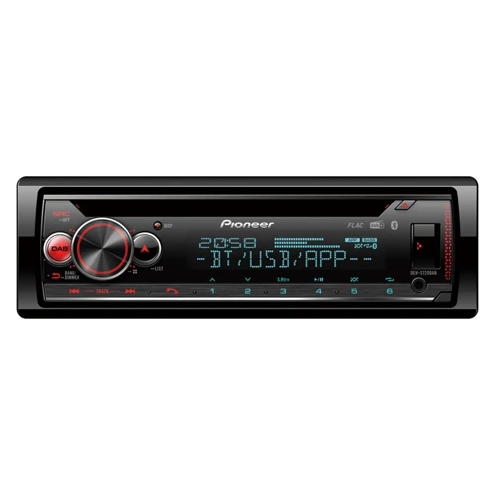 Autoradio Pioneer DEH-S720DAB Schwarz 1 DIN 200 W Bluetooth USB