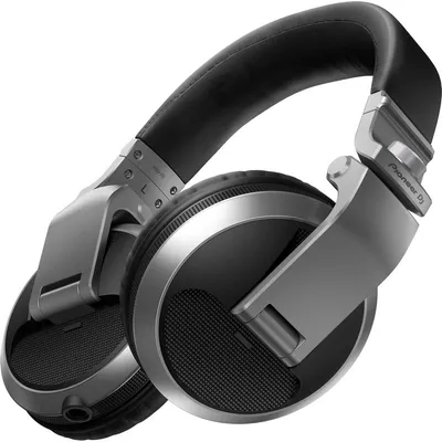 DJ-Kopfhörer Pioneer HDJ-X5 Silber 40mm Treiber Spiralkabel