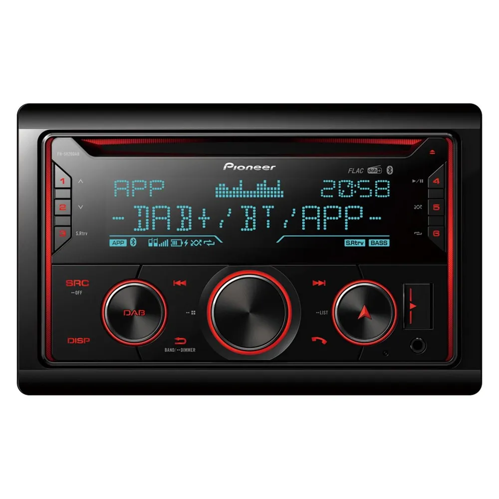 Multimedia-Empfänger Pioneer FH-S820DAB 2 DIN 200W Bluetooth DAB+