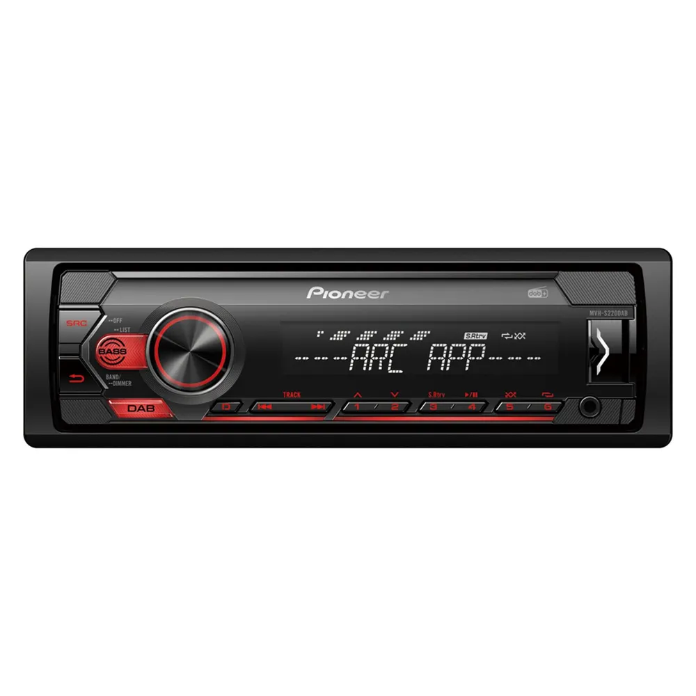 Multimedia-Receiver Pioneer MVH-S220DAB Schwarz 1 DIN 200 W