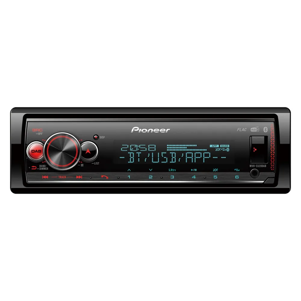 Multimedia-Empfanger Pioneer MVH-S520DAB Schwarz 1 DIN 200W Android Bluetooth
