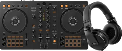 Pioneer DJ DDJ-FLX4 + Pioneer DJ HDJ-X5 Schwarz