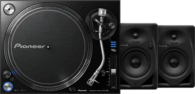 Pioneer PLX-1000 + Pioneer DJ DM-50D-BT Schwarz