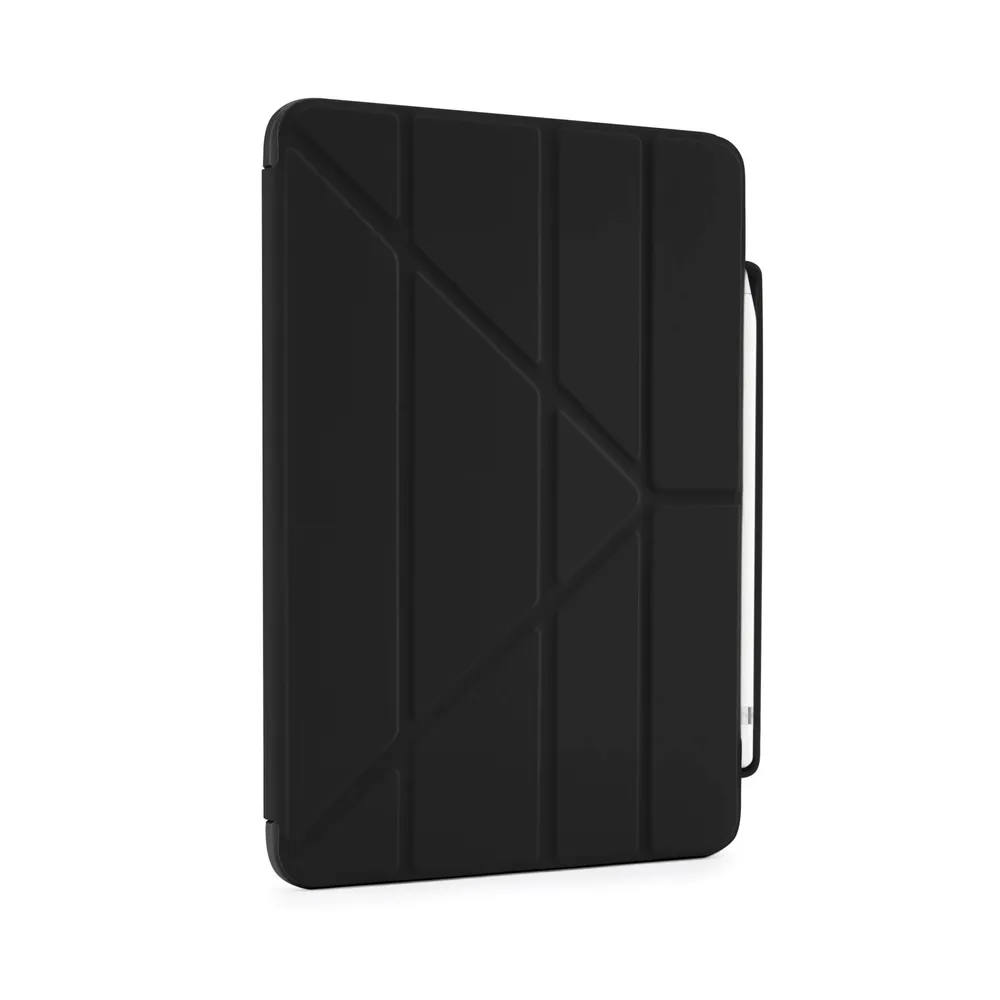 Pipetto Origami No3 Pencil  Case für iPad 11" (A16) / iPad 10.9" (10. Gen), Schwarz