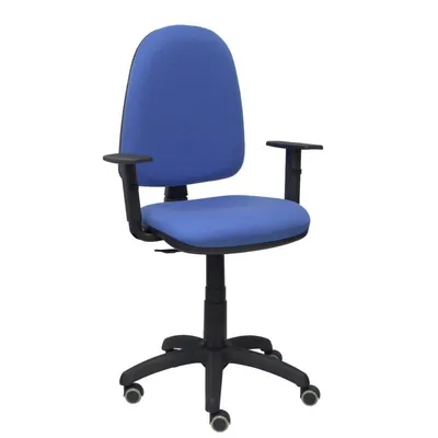 Piqueras y Crespo Ayna Bali Bürostuhl, verstellbare Armlehnen, hellblau, Parkettrollen