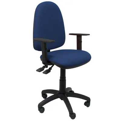 Piqueras y Crespo Bürostuhl Tribaldos mit verstellbaren Armlehnen, Marineblau