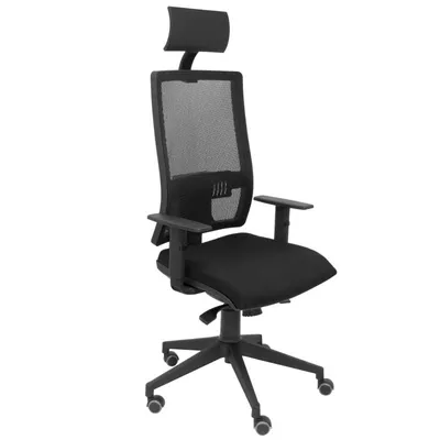 Piqueras y Crespo Horna Bali Bürostuhl, verstellbare Armlehnen, Schwarz