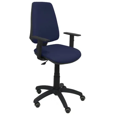 Piqueras y Crespo Elche CP Bali Bürostuhl, verstellbare Armlehnen, Parketträder, Marineblau
