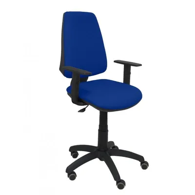 Piqueras y Crespo Elche CP Bali Bürostuhl, verstellbare Armlehnen, Rollen, Parkett, Blau