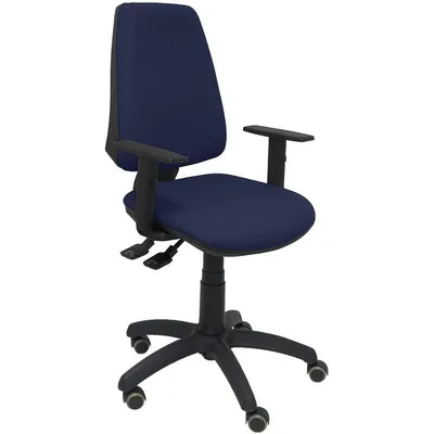 Piqueras y Crespo Elche S Bali Bürostuhl mit verstellbaren Armlehnen, blaue Parketträder