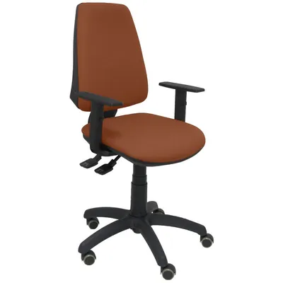 Piqueras y Crespo Elche S Bali Bürostuhl, verstellbare Armlehnen, Rollen, Parkett, Braun
