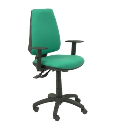 Bürostuhl Piqueras und Crespo Elche S Ergonomisch mit Höhenverstellbaren Armlehnen und Synchromechanismus, Smaragdgrün