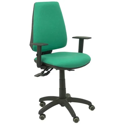Piqueras y Crespo Elche S Bali Bürostuhl, verstellbare Armlehnen, Rollen, Parkett, Grün