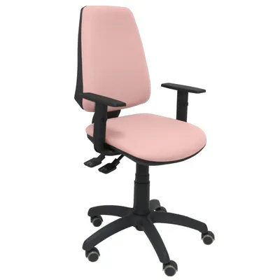 Piqueras y Crespo Elche S Bali Bürostuhl, verstellbare Armlehnen, Rollen, Parkett, Rosa