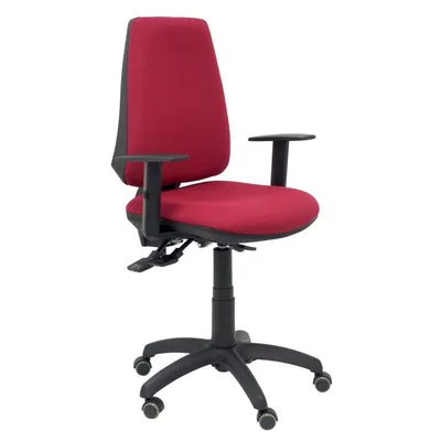 Piqueras y Crespo Elche S Bali Bürostuhl, verstellbare Armlehnen, Rollen, Parkett, Granat