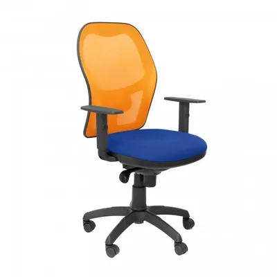 Piqueras y Crespo Jorquera Orange Mesh Stuhlsitz Bali Blau