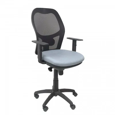 Piqueras y Crespo Jorquera Black Mesh Chair Bali Sitz Hellgrau