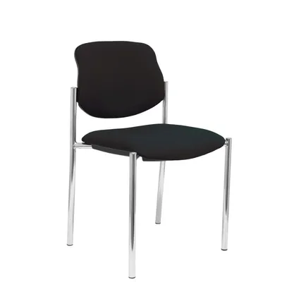 Piqueras y Crespo Villalgordo Bali Fester Stuhl, Gestell aus schwarzem Chrom