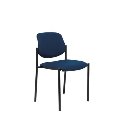 Piqueras y Crespo Villalgordo Fester Sattel Marineblau Kunstleder Schwarzes Chassis