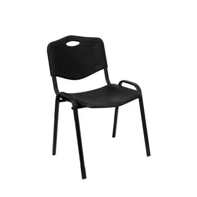 Piqueras y Crespo Robledo, 2 Stück, schwarze PVC-Stühle