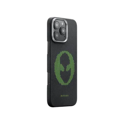 Pitaka Aries Tactile Woven Case aus Aramidfaser mit MagSafe für iPhone 16 Pro, Alien