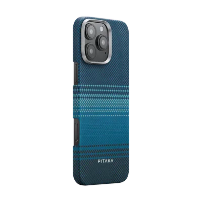 Pitaka Tactile Woven Case aus Aramidfaser mit MagSafe für iPhone 16 Pro Max, Moonrise