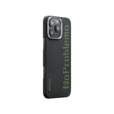Pitaka Aries Tactile Woven Case aus Aramidfaser mit MagSafe für iPhone 16 Pro, NoProblemo