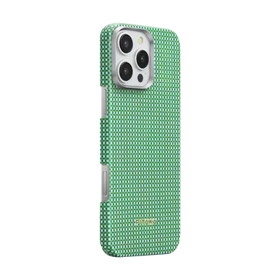 Pitaka ultra dünne Hülle aus Aramidfaser mit MagSafe  für iPhone 16 Pro, Waldgrün