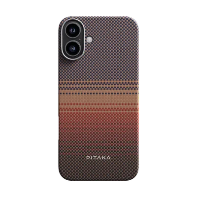 Pitaka Tactile Woven Case aus Aramidfaser mit MagSafe für iPhone 16, Sunset