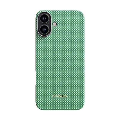 Pitaka ultra dünne Hülle aus Aramidfaser mit Magsafe für iPhone 16 Plus, Waldgrün