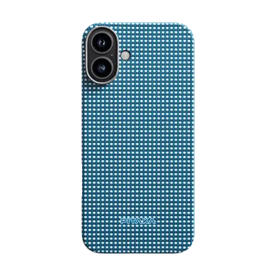 Pitaka ultra dünne Hülle aus Aramidfaser mit Magsafe für iPhone 16 Plus, Ozeanblau