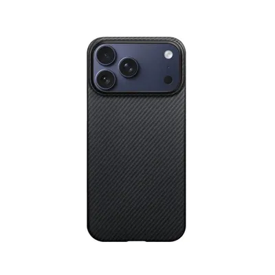 Handyhülle Pitaka KI1701BP Cover Aramidfaser Schwarz/Grau für iPhone 17 Pro