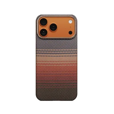 Handyhülle Pitaka UltraGuard Aramidfaser Sunset Stoßfest für iPhone 17 Pro Max