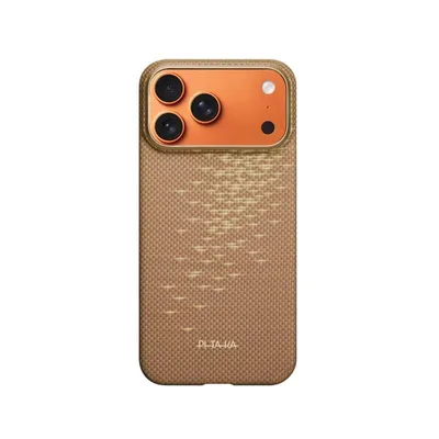 Smartphone-Hülle Pitaka Golden Glint Ultradünn für iPhone 17 Pro