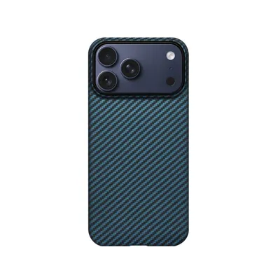Smartphone-Hülle Pitaka Ultradünn Schwarz/Blau Leicht für iPhone 17 Pro