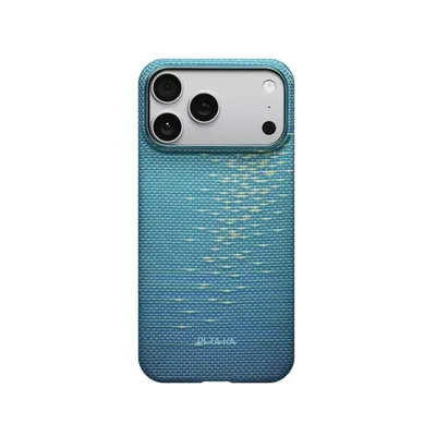 Smartphone-Hülle Pitaka Lucid Blue Ultradünn Ultralight für iPhone 17 Pro Max