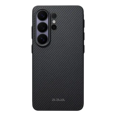 Pitaka Military Hülle Aramidfaser Schwarz/Grau mit Magnetring für Galaxy S26 Ultra