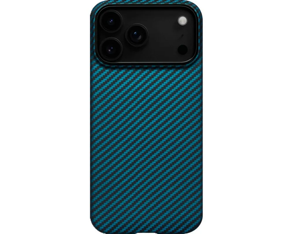 Pitaka Smartphone-Hülle Ultra-Slim Case for iPhone 17 Pro Blue/Grey Twill