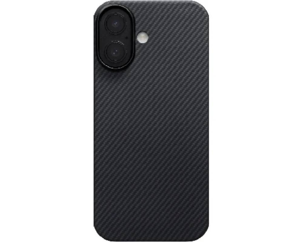 Pitaka Smartphone-Hülle Ultra-Slim Case for iPhone 17 Black/Grey Twill