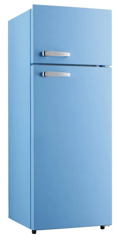 PKM Kühl-/Gefrierkombination GK210-2 LB, 143,0 cm hoch, 54 cm breit, Retro Design
