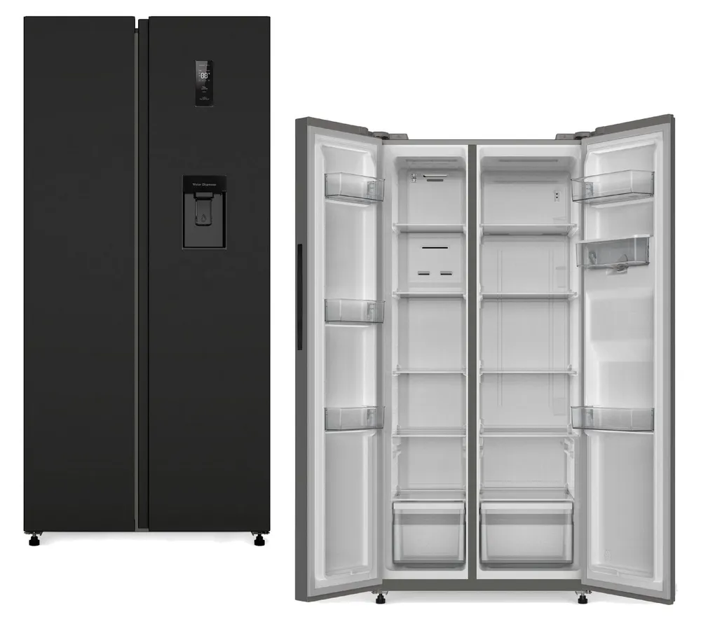 PKM Side-by-Side SBS480NFWDBJ, 178.50 cm hoch, 83.00 cm breit, NoFrost Technology, Tür-offen-Alarm, Wasserspender mit 2,5 L Tank