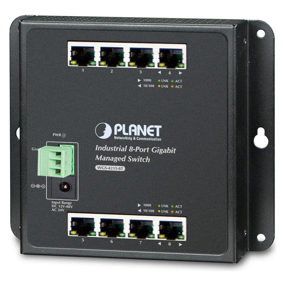Switch PLANET WGS-4215-8T Managed 8 RJ45 Ports