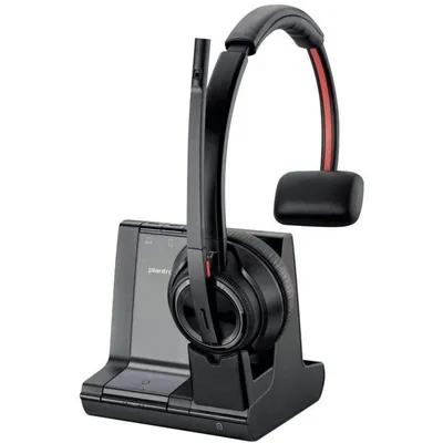 POLY W8210/A, UC Kopfhörer Kabellos Kopfband Büro/Callcenter Bluetooth Schwarz, Grau
