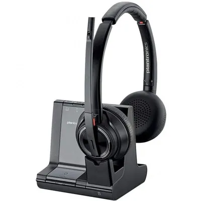 POLY W8220/A, UC Kopfhörer Kabellos Kopfband Büro/Callcenter Bluetooth Schwarz