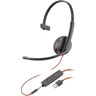 POLY Blackwire C3215 Kopfhörer Kabelgebunden Kopfband Büro/Callcenter USB Typ-A Schwarz