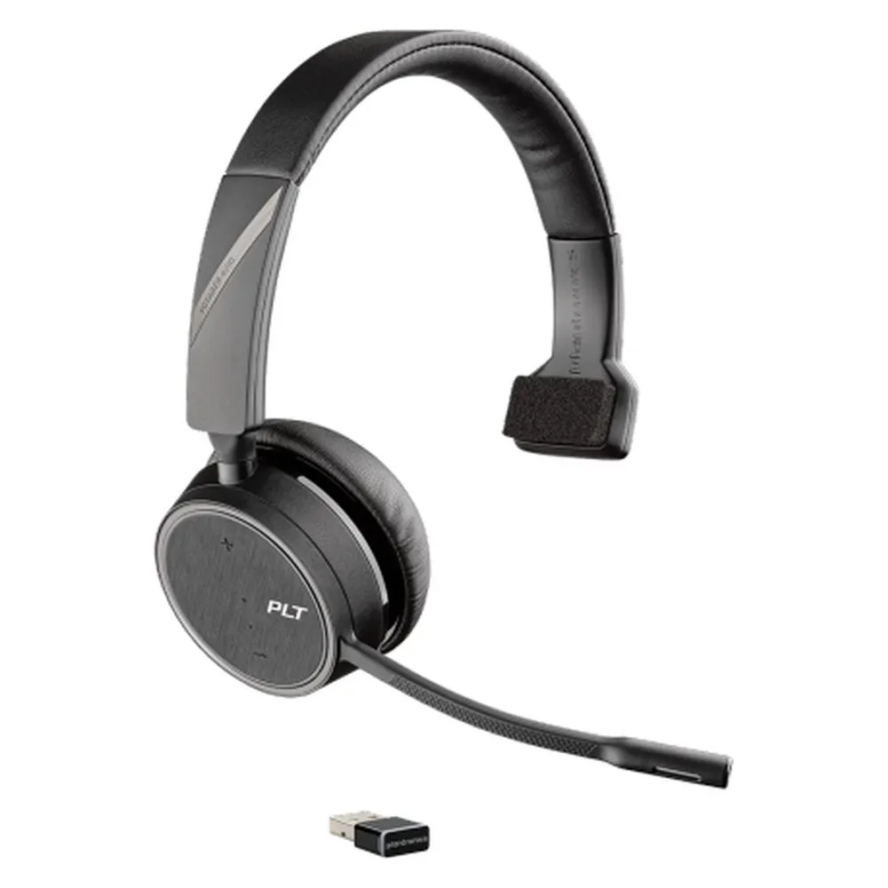 POLY Voyager 4210 Kopfhörer Kabellos Kopfband Büro/Callcenter Bluetooth Schwarz