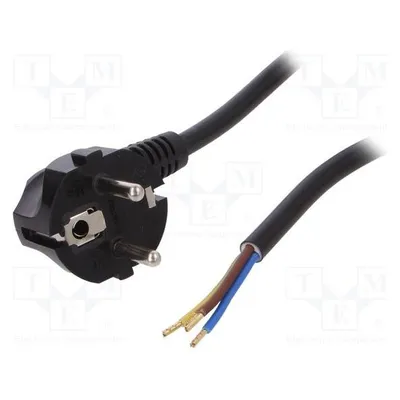 Plastrol Kabel H03VV-F,OMY 3x1,5mm2 PVC 1,5m schwarz 16A 250V