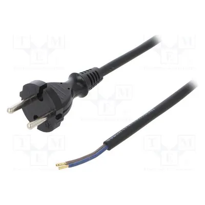 Plastrol Kabel H05RR-F 2x1mm2 CEE 7/17 (C) Stecker,Leitungen Gummi 2m