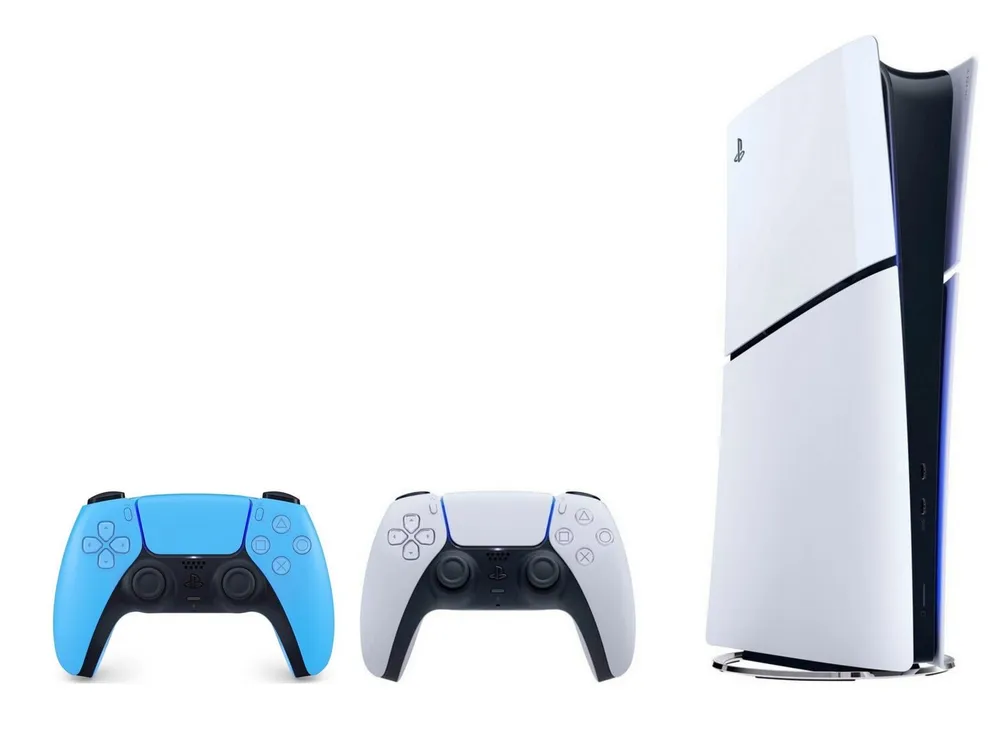 Playstation Playstation 5 Digital Slim inkl. zweiten DS Controller Starlight Blue (Set, 2 St., inkl. 2. DualSense Controller)